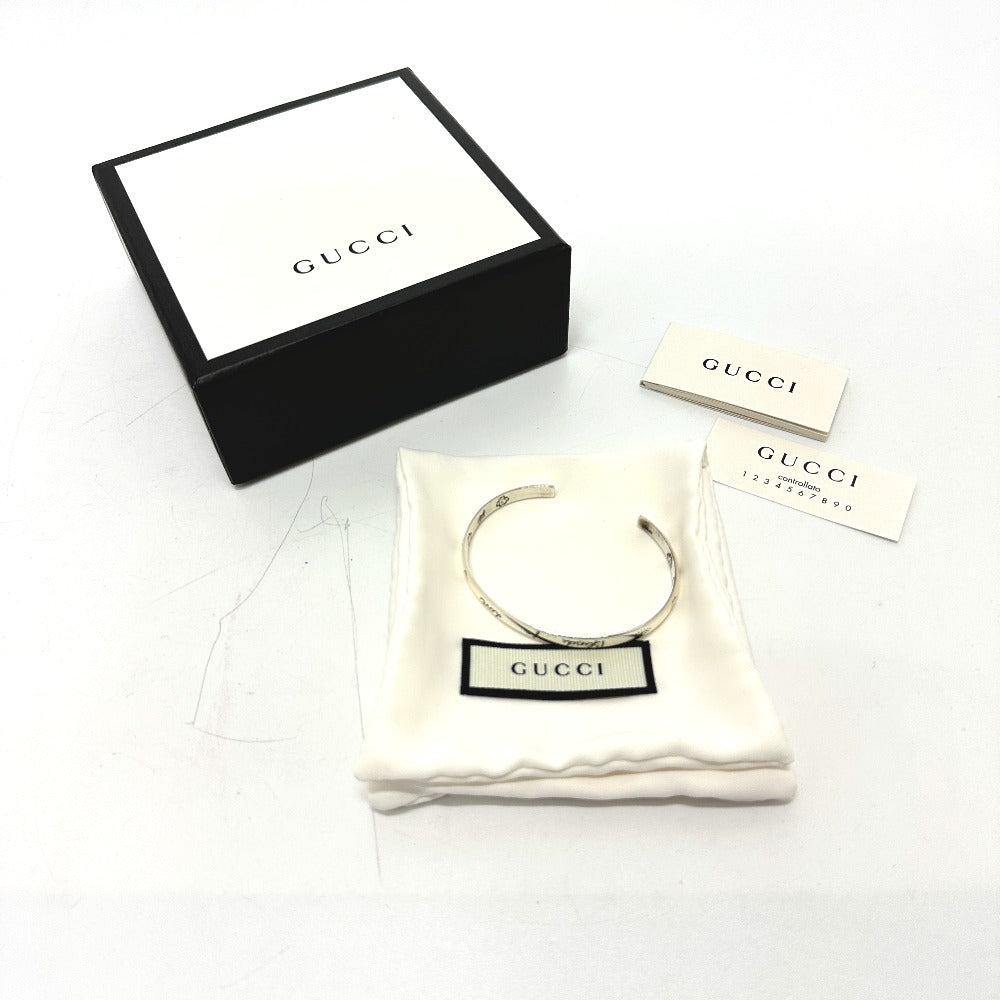 GUCCI 454287 Blind for Love Accessory Bangle Bracelet Silver SV925 Women's Silver