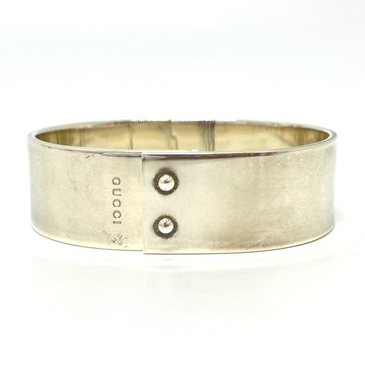 GUCCI ロゴ ヴィンテージ アクセサリー バングル SV925 レディース シルバー