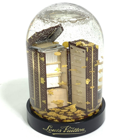 LOUIS VUITTON 2009年限定 置物 ワードロープトランク ノベルティ 非売品 インテリア スノードーム 陶器 レディース ブラウン