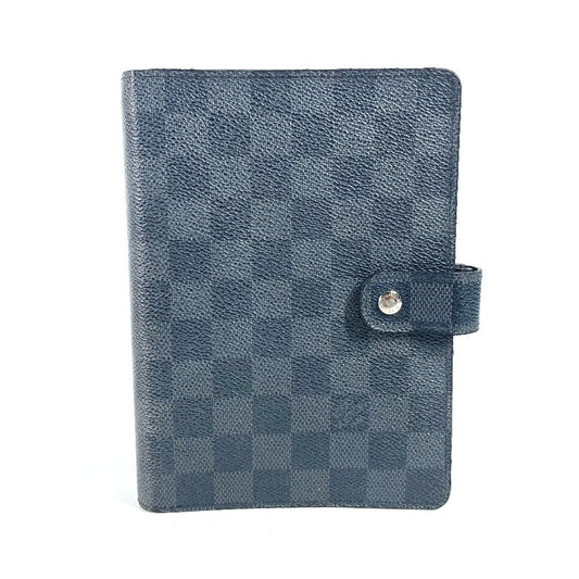 LOUIS VUITTON R20242 ダミエグラフィット アジェンダMM システム手帳 ステーショナリー 手帳カバー ダミエグラフィットキャンバス メンズ ブラック - brandshop-reference