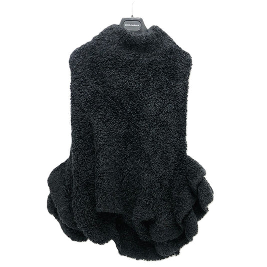 DOLCE&GABBANA Women's Wool Cape Poncho in Black