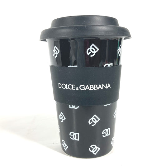 DOLCE&GABBANA ロゴ バイカラー コーヒーカップ コップ インテリア タンブラー 陶器 レディース - brandshop-reference