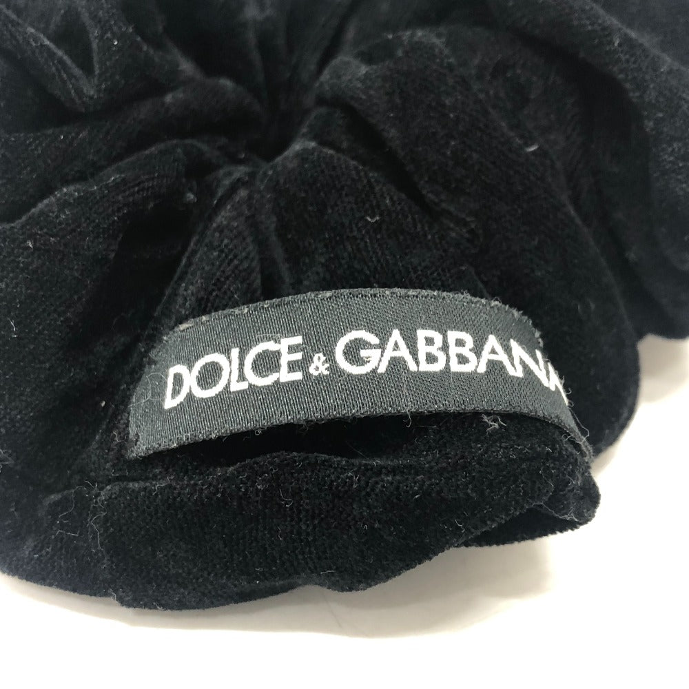 DOLCE&GABBANA Big Hair Scrunchie, Velvet, Women's, Black