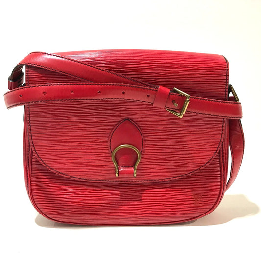 LOUIS VUITTON M52197 エピ サンクルー カバン 斜め掛け ポシェット ショルダーバッグ エピレザー レディース カスティリアンレッド レッド