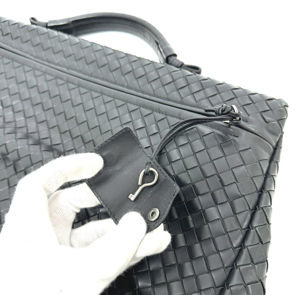 BOTTEGA VENETA 122139 Intrecciato Briefcase Bag Business Bag Leather Men's Black