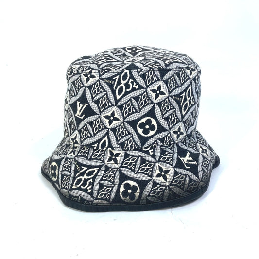LOUIS VUITTON MP2828 Since1854 Bob Bucket Hat, Cotton, Women's, Black