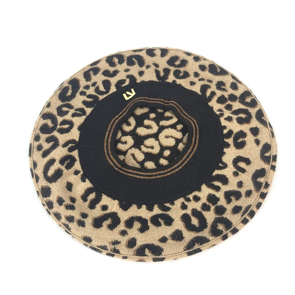 LOUIS VUITTON M74776 帽子 ベレ マイユ レオパード 豹柄 ヒョウ ベレー帽 カシミヤ レディース - brandshop-reference