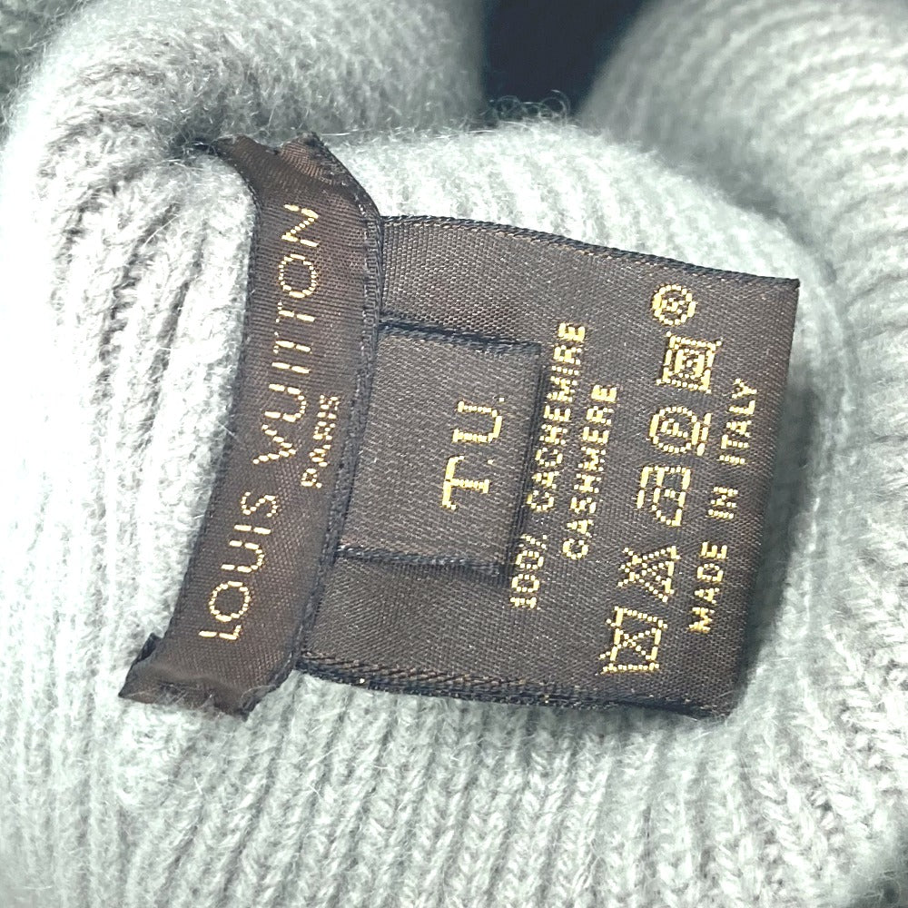 LOUIS VUITTON logo beanie hat, knit cap, cashmere knit cap, men's, green