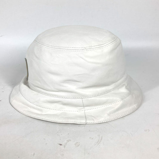 LOUIS VUITTON LVCUP ルイヴィトンカップ ロゴ ハット帽 帽子 バケットハット ボブハット ハット レザー メンズ ホワイト - brandshop-reference