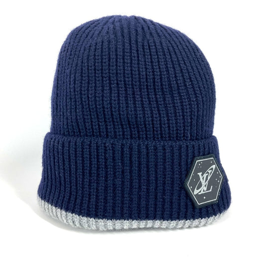LOUIS VUITTON MP2240 ボネ グラヴィティー ビーニー 帽子 ニット帽 ニットキャップ ニット帽 ウール ユニセックス ネイビー - brandshop-reference