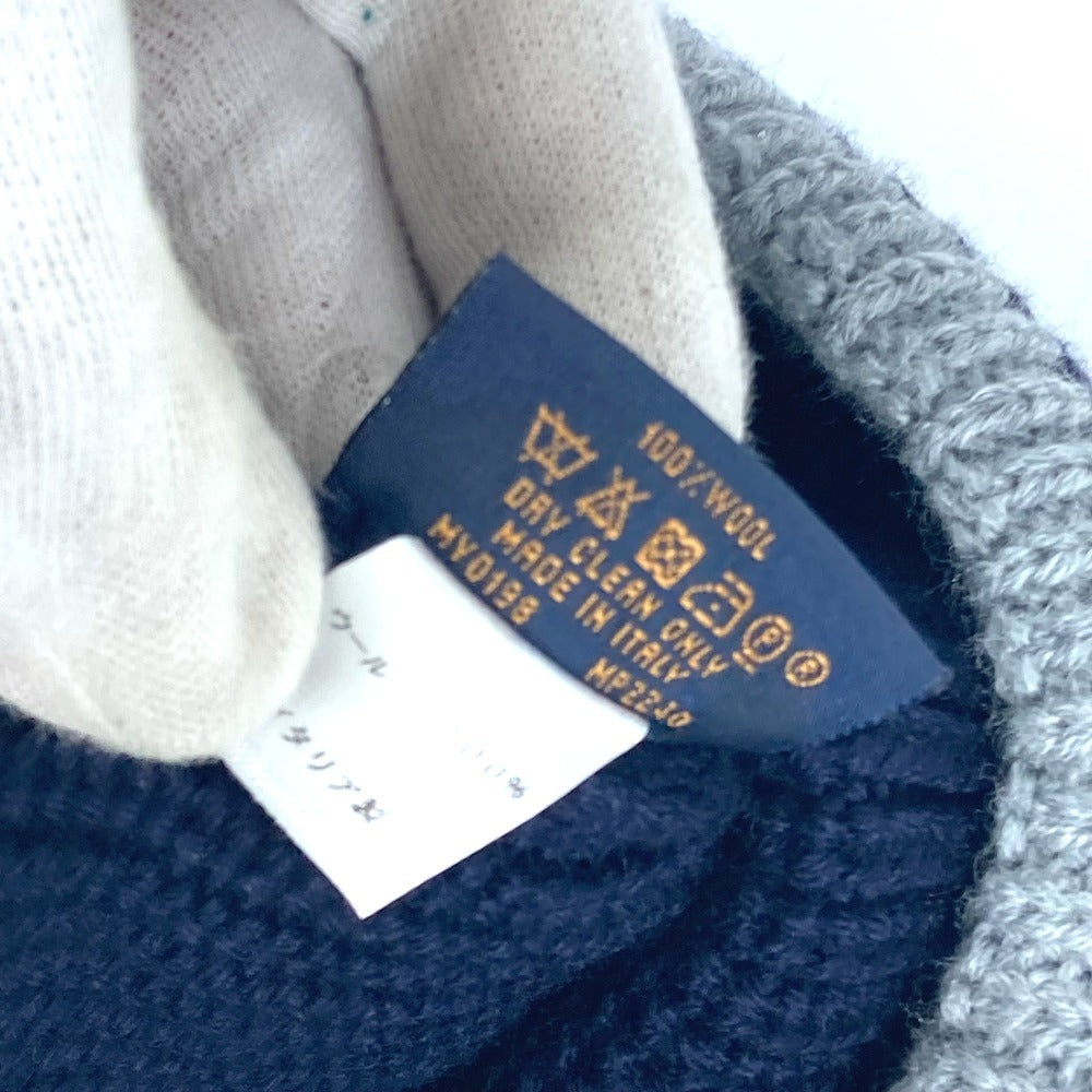 LOUIS VUITTON MP2240 ボネ グラヴィティー ビーニー 帽子 ニット帽 ニットキャップ ニット帽 ウール ユニセックス ネイビー - brandshop-reference