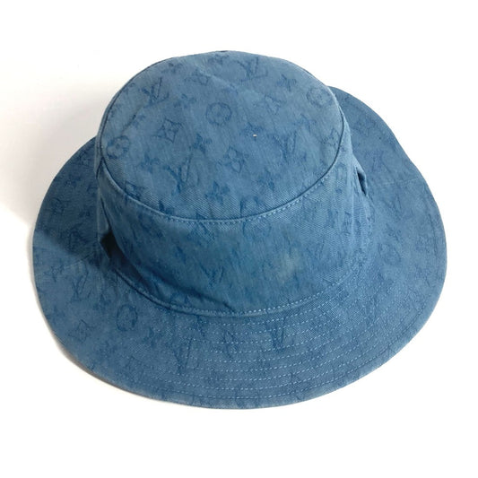 LOUIS VUITTON M77591 モノグラム シャプカ・スケーター カラー ブロックス ハット帽 帽子 バケットハット ボブハット ハット コットン ユニセックス ブルー
