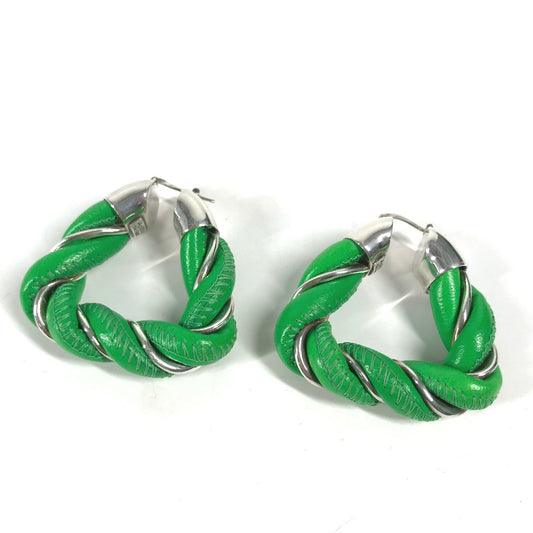 BOTTEGA VENETA パラキート トライアングル アクセサリー ピアス レザー レディース - brandshop-reference