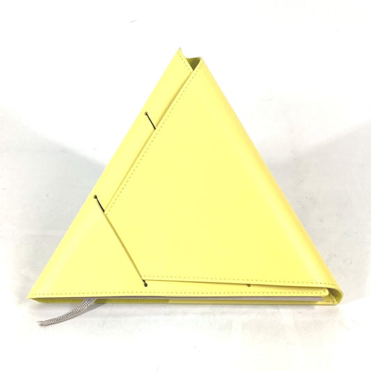 BOTTEGA VENETA Triangle Notepad, Stationery, Leather Notebook Cover, Men's, Yellow