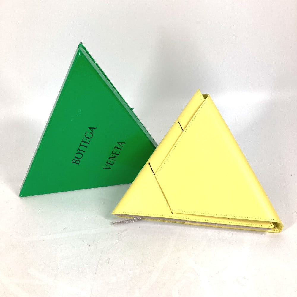 BOTTEGA VENETA Triangle Notepad, Stationery, Leather Notebook Cover, Men's, Yellow