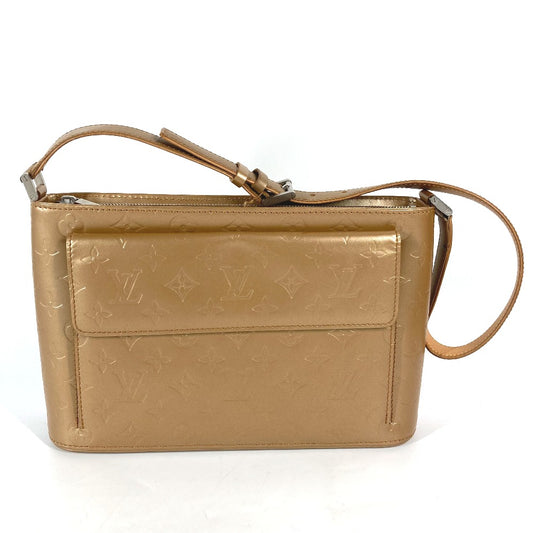 LOUIS VUITTON M55127 Monogram Matte Alston Shoulder Bag in Monogram Matte Leather, Gold