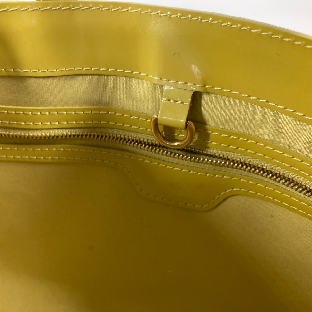 LOUIS VUITTON M91643 Monogram Vernis Wilshire PM Tote Bag, Handbag, Monogram Vernis Canvas, Women's, Vert Impresción, Yellow