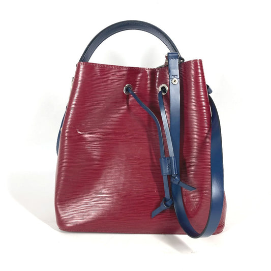 LOUIS VUITTON M55303 Epi NeoNoe Handbag 2WAY Crossbody Drawstring Bicolor Shoulder Bag Epi Leather Women's Cherry Berry Wine Red