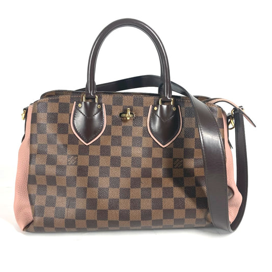 LOUIS VUITTON N41488 Damier Normandy Shoulder Bag, 2-Way Bag, Tote Bag, Damier Canvas, Women's, Ebene, Brown