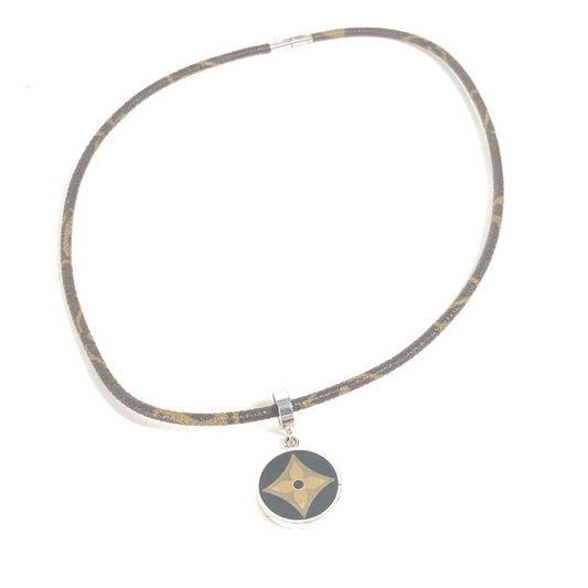 LOUIS VUITTON M65436 モノグラム パンダンティフ フルール アクセサリー チョーカー ネックレス モノグラムキャンバス ユニセックス ブラウン