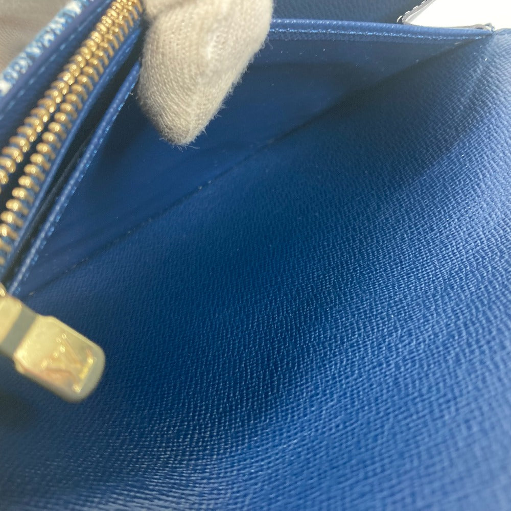 LOUIS VUITTON M81183 モノグラムジャガードデニム ポルトフォイユ・サラ ロングウォレット 長財布 モノグラムデニム レディース ブルー - brandshop-reference