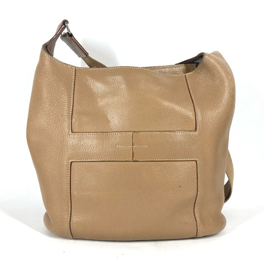 HERMES グッドニュースPM カバン 斜め掛け ショルダーバッグ レザー レディース ベージュ - brandshop-reference
