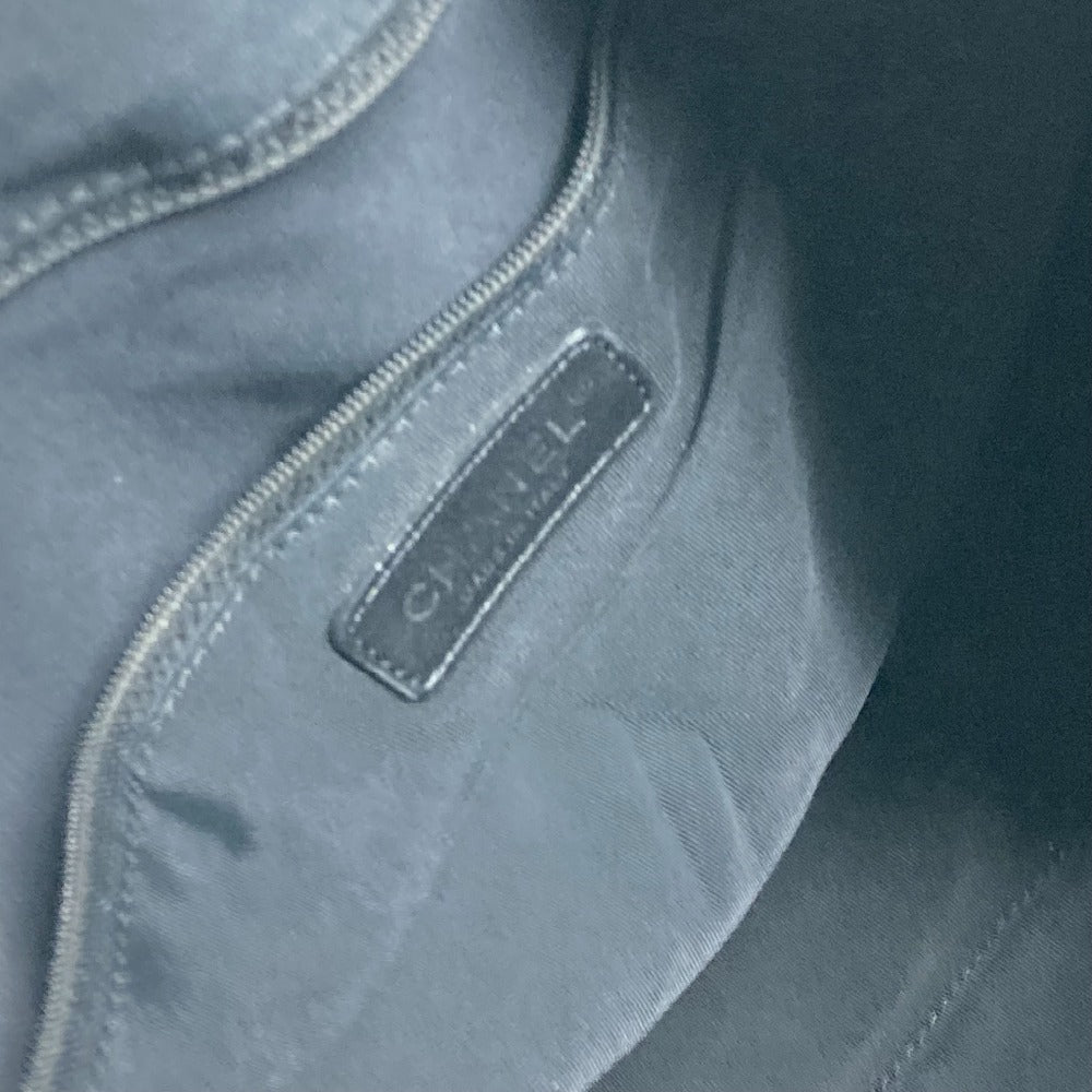 CHANEL ロゴ アンリミテッド 肩掛け 巾着 カバン トートバッグ ショルダーバッグ ナイロン レディース シルバー - brandshop-reference