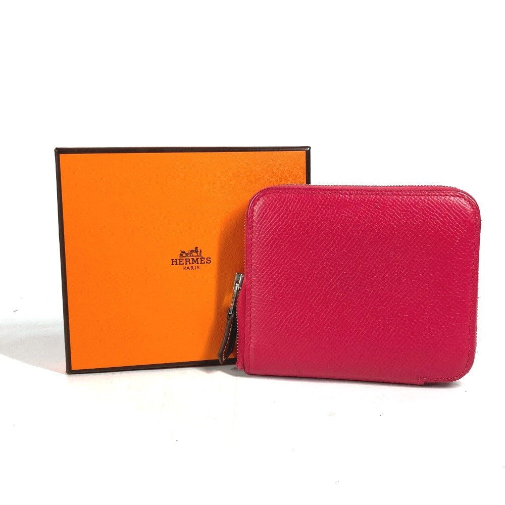 HERMES アザップシルクインコンパクト 財布 小銭入れ コンパクトウォレット コインケース エプソン レディース ピンク - brandshop-reference