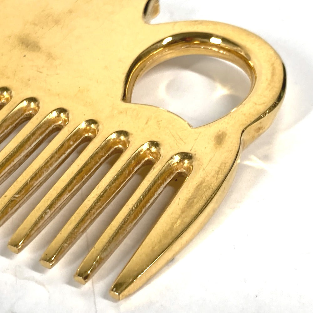 HERMES ホース 馬 シュバル ホースコーム 櫛 くし メタル レディース ゴールド - brandshop-reference