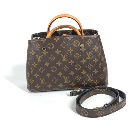 LOUIS VUITTON M41055 モノグラム モンテーニュBB 2WAYバッグ ショルダーバッグ トートバッグ 斜め掛け ハンドバッグ モノグラムキャンバス レディース ブラウン - brandshop-reference