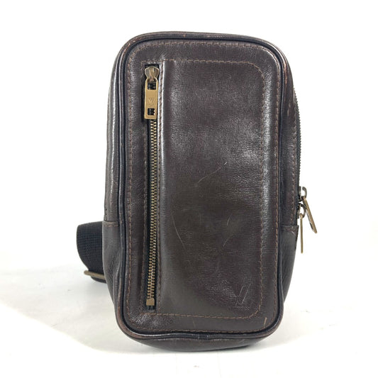 LOUIS VUITTON M92535 Utah Bag Belt Bag Waist Pouch Body Bag Utah Leather Men's Cafe Brown