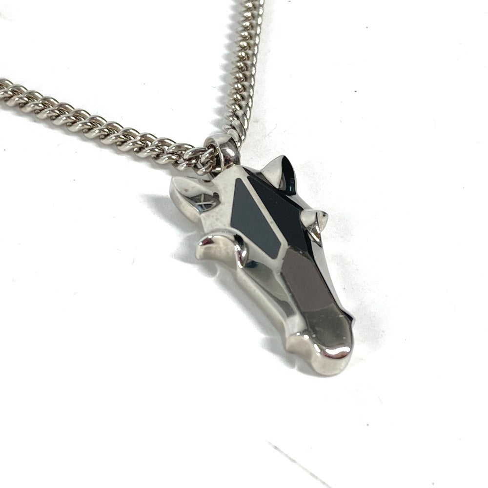 HERMES シルバーネックレス 馬具モチーフ HERMES 馬の頭部デザイン