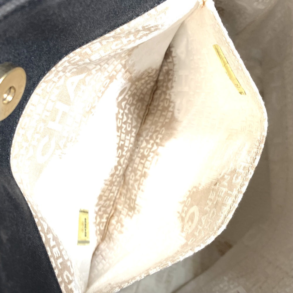 CHANEL CC ココマーク カバン バイカラー トートバッグ ハンドバッグ キャンバス レディース ブラック - brandshop-reference