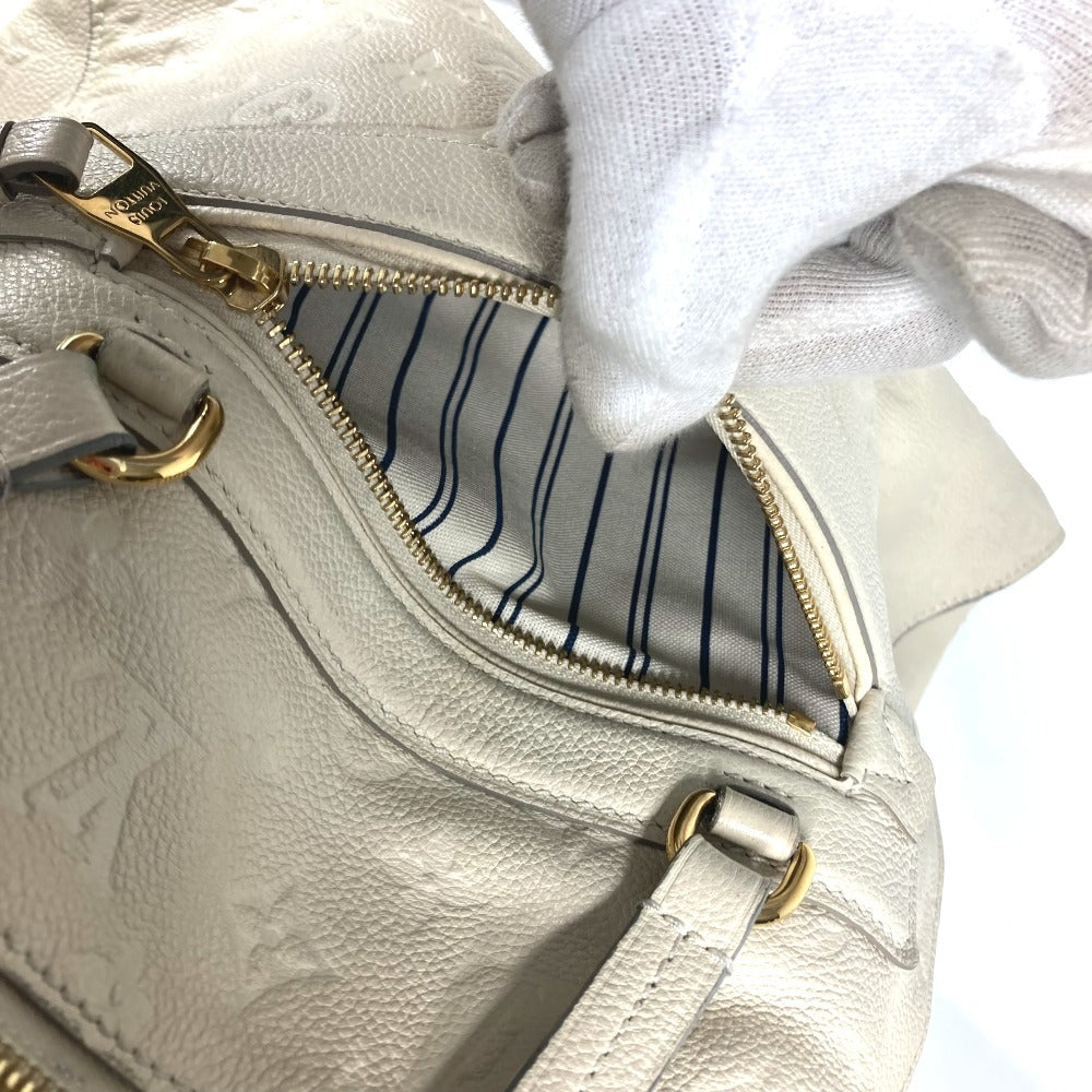 LOUIS VUITTON M93411 Monogram Empreinte Lumineuse PM Tote Bag, Shoulder Bag, Monogram Empreinte Leather, Women's, Neige/White