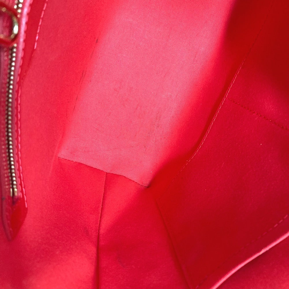 LOUIS VUITTON M91727 Monogram Vernis Avalon MM Crossbody Tote/Shoulder Bag, Monogram Vernis, Women's, Rouge Grenadine, Red