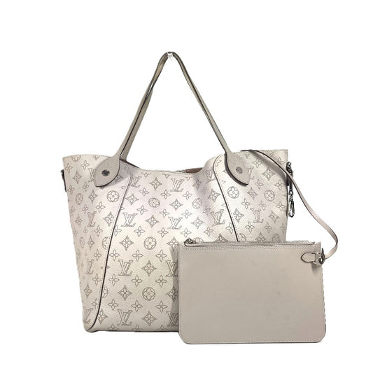 LOUIS VUITTON M57535 モノグラムマヒナ ヒナMM カバン トートバッグ 肩掛け ポーチ付き ショルダーバッグ モノグラムマヒナレザー レディース ブリューム グレージュ系 - brandshop-reference