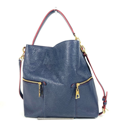 LOUIS VUITTON M44012 モノグラムアンプラント メリー 2WAYバッグ 肩掛け トートバッグ ショルダーバッグ モノグラムアンプラントレザー レディース マリーヌルージュ ネイビー