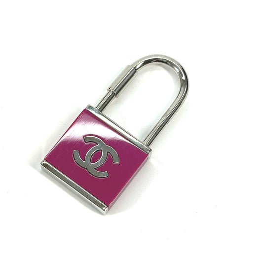 CHANEL 02C CC Coco Mark Logo Key Charm Metal Women's Pink