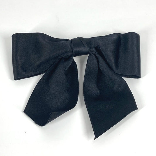 CHANEL アクセサリー リボン リボン ヘアアクセサリー ヘアクリップ バレッタ サテン レディース ブラック - brandshop-reference