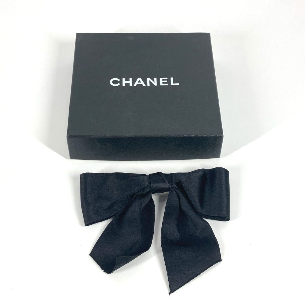 CHANEL アクセサリー リボン リボン ヘアアクセサリー ヘアクリップ バレッタ サテン レディース ブラック - brandshop-reference