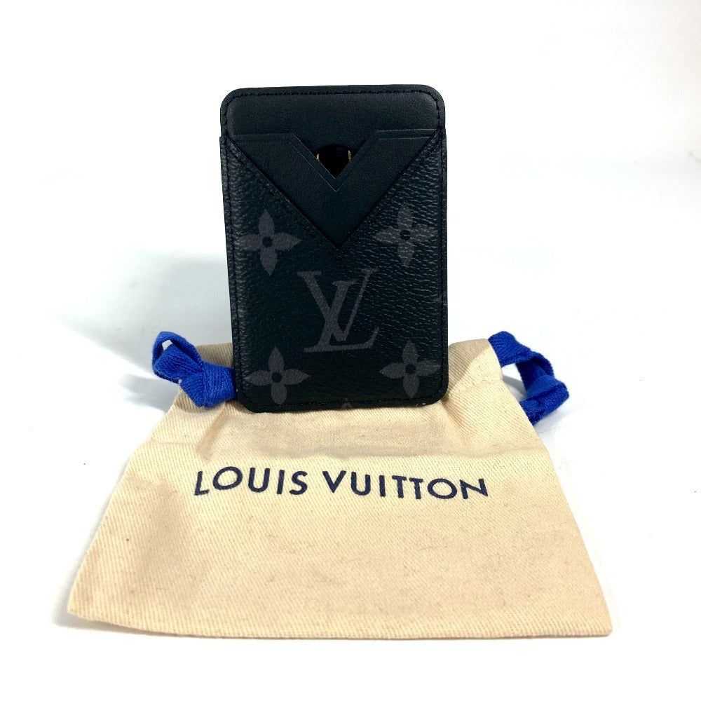 LOUIS VUITTON M12602 モノグラムエクリプス ポルト カルト・マグネット パスケース カードケース モノグラムエクリプスキャンバス ユニセックス ブラック - brandshop-reference