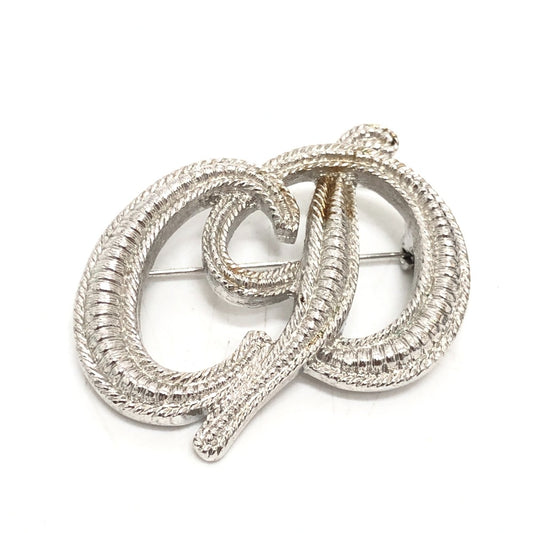 Dior logo CD brooch pin accessory metal brooch women's silver