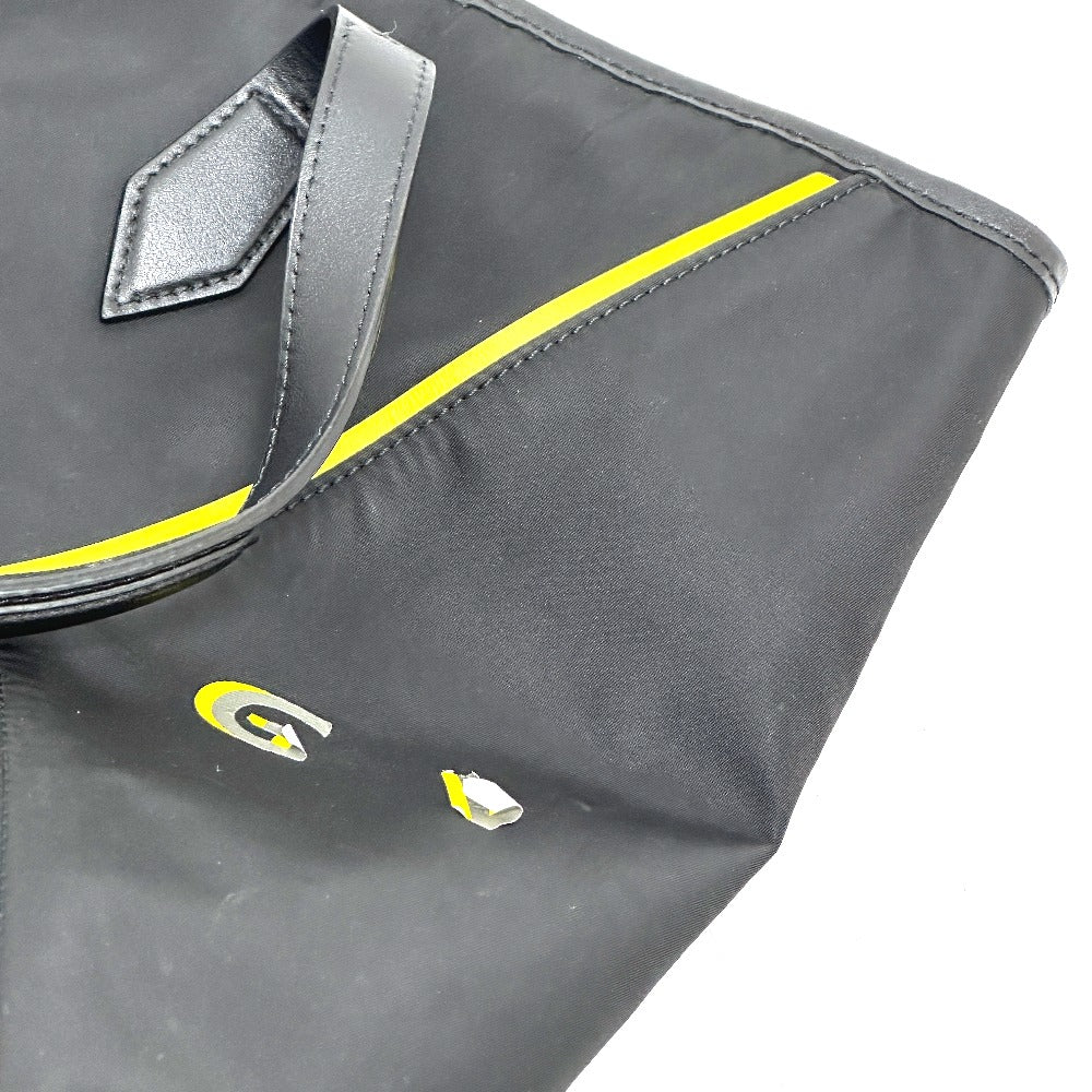 GIVENCHY logo shoulder bag, shoulder tote bag, leather/nylon, unisex, black