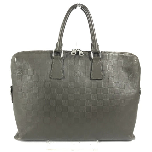 LOUIS VUITTON ダミエアンフィニ ポルトドキュマンジュール PDJ 書類バッグ トートバッグ カバン ブリーフケース ハンドバッグ ビジネスバッグ ダミエアンフィニレザー ユニセックス グラニ グレージュ