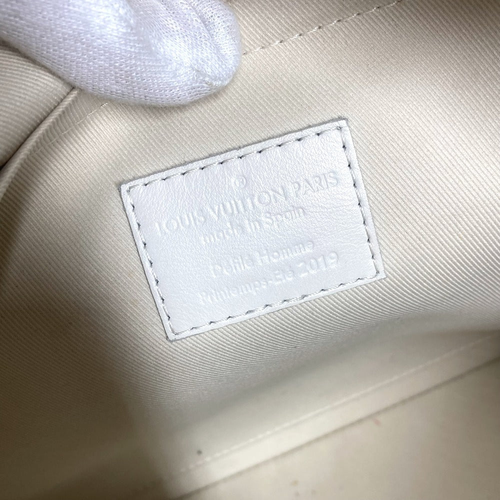 LOUIS VUITTON M67462 Taurillon Monogram Pochette A4, Virgil Abloh, Pouch, Bag, Chain, Clutch Bag, Taurillon Leather, Unisex, White