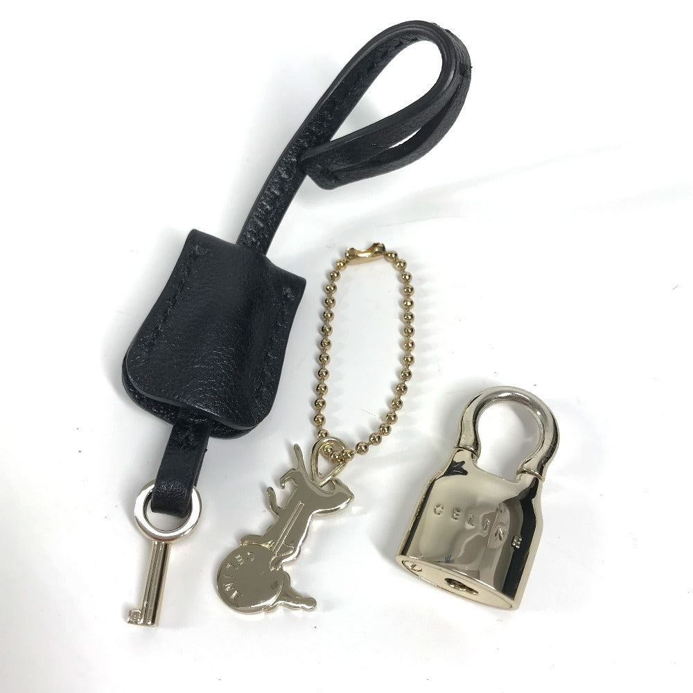 CELINE サルキー ロゴ ミニボストンバッグ カバン ハンドバッグ PVC/レザー レディース ブラック - brandshop-reference