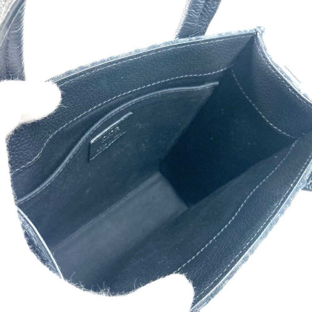 Dior 1ESPO311YKY Safari North-South Tote Bag, Logo Oblique Handbag, Leather/Canvas, Unisex, Black