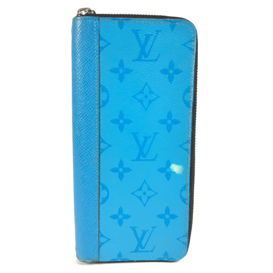LOUIS VUITTON M30467 タイガラマ ジッピーウォレットヴェルティカル ロングウォレット ラウンドファスナー 長財布 モノグラムキャンバス ユニセックス ブルー - brandshop-reference