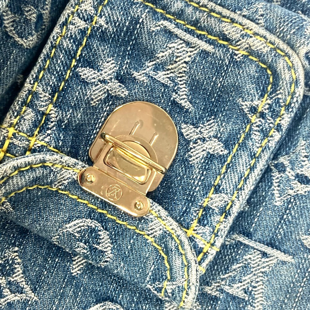 LOUIS VUITTON M95057 Monogram Denim Sac Ado PM Backpack, Monogram Denim Canvas, Women's, Blue
