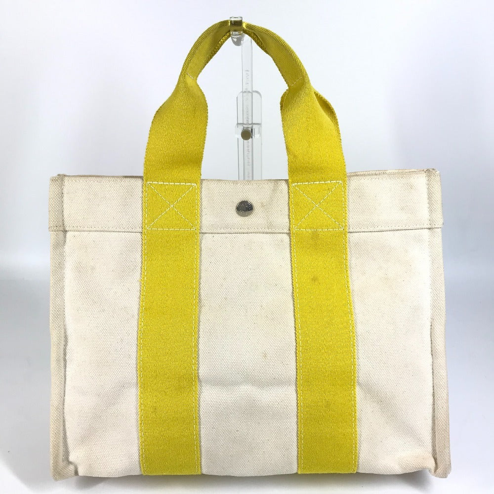 Hermes Bora Bora PM Bag Handbag Tote Bag Canvas Unisex Yellow